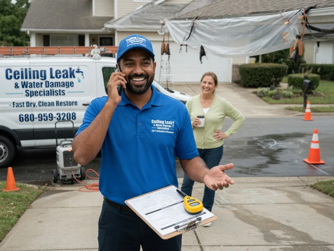 Ceiling Leak Cleanup Suitland, MD FAQs